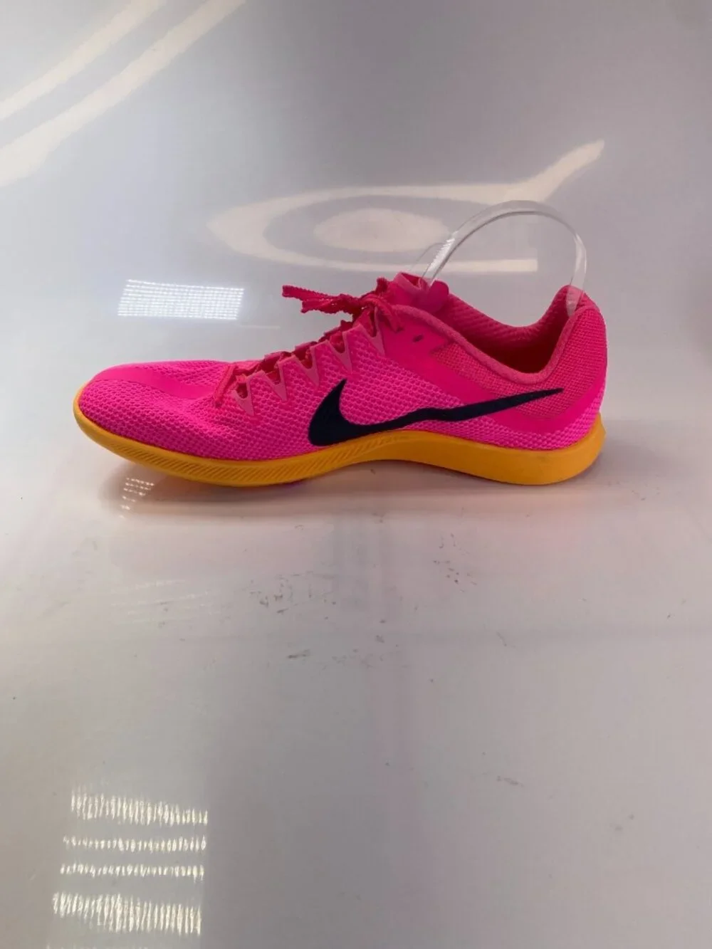 Nike Zoom Rival Track & Field Distance Hyper Pink With Spikes Cleats mens Sz 12